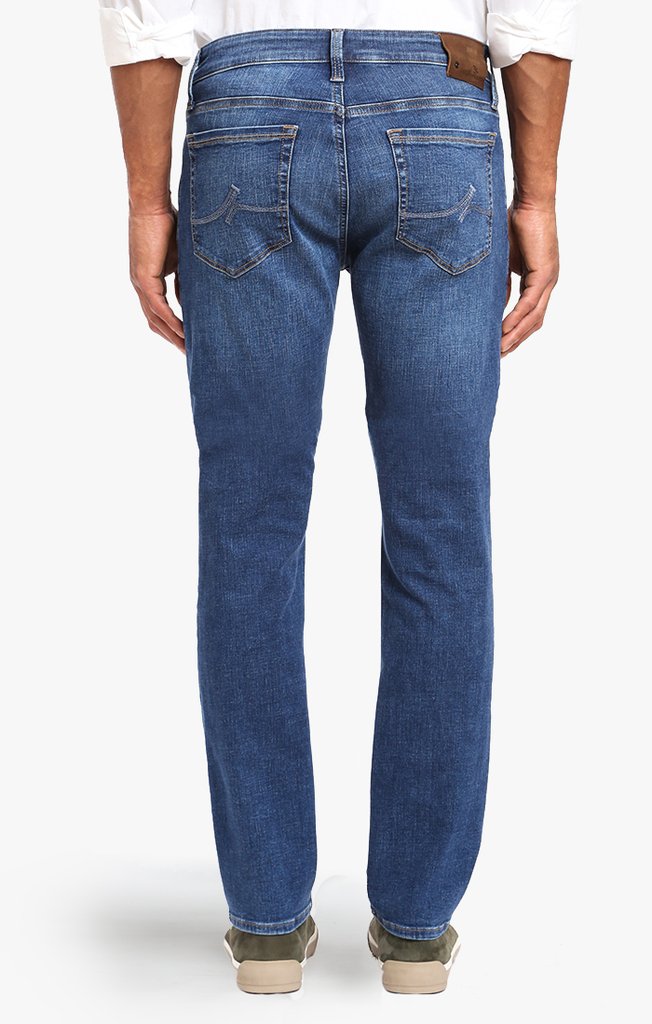 34 Heritage Tapered Cool Mid Indigo Cashmere Jean