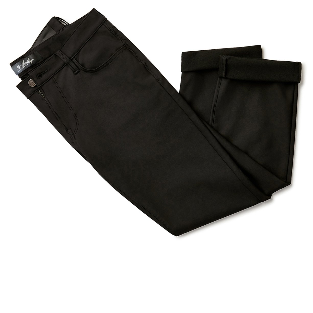 34 Heritage Charisma Relaxed Straight Pants In Select Double Black 