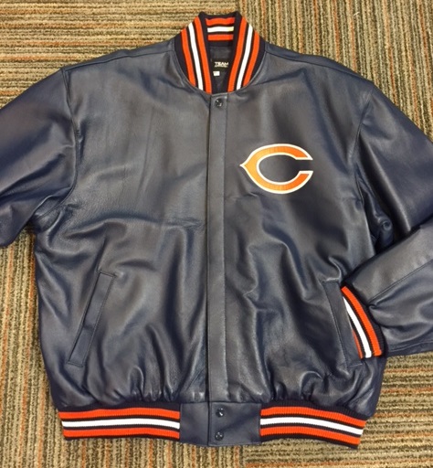 Chicago Bears All Leather Jacket (S-XL) At The Mister Shop Since 1948