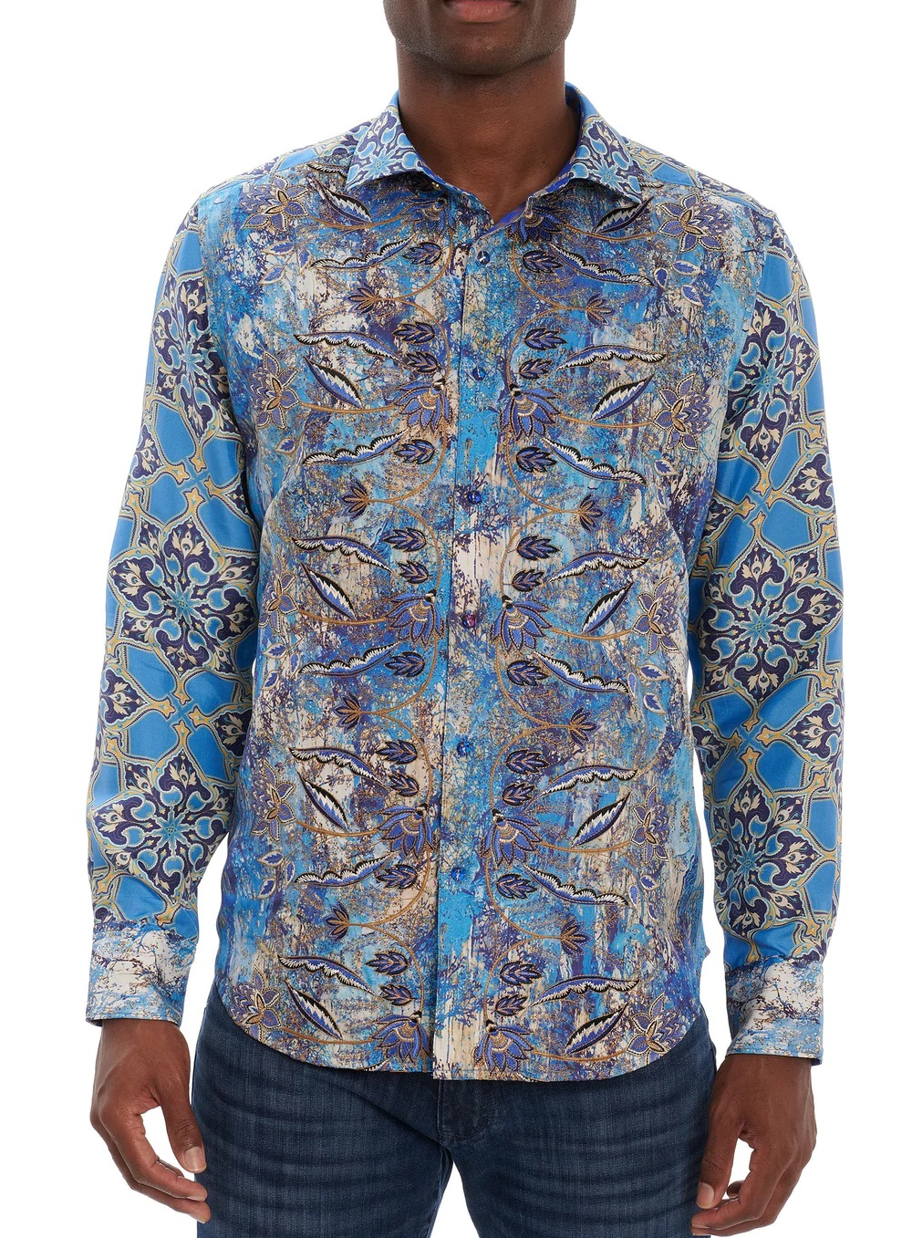 ROBERT GRAHAM LIMITED EDITION MYSTIC DAWN EMBROIDERED LONG SLEEVE ...