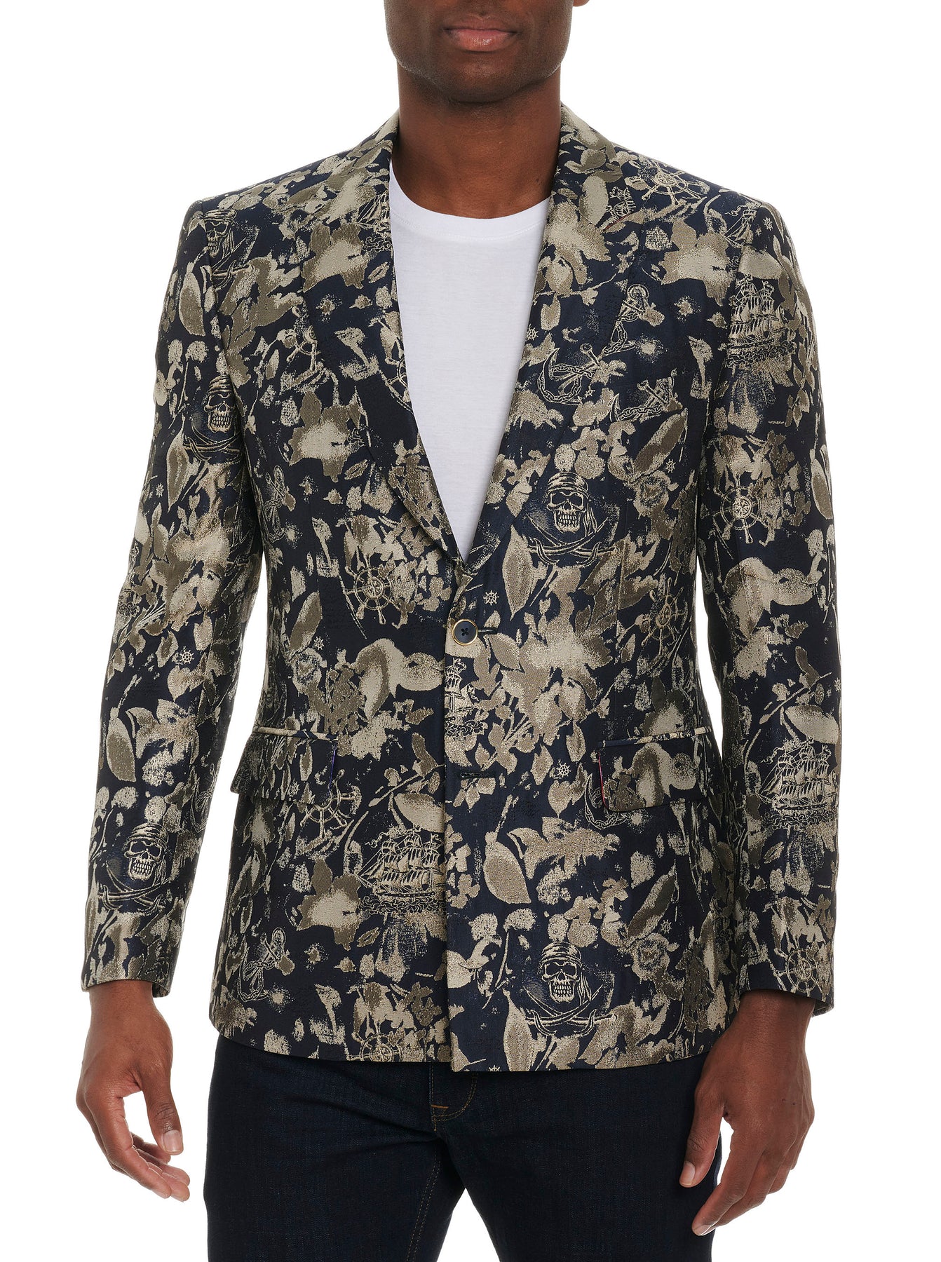 ROBERT GRAHAM LIMITED EDITION PIRATE ON MIST SILK SPORT COAT At The ...