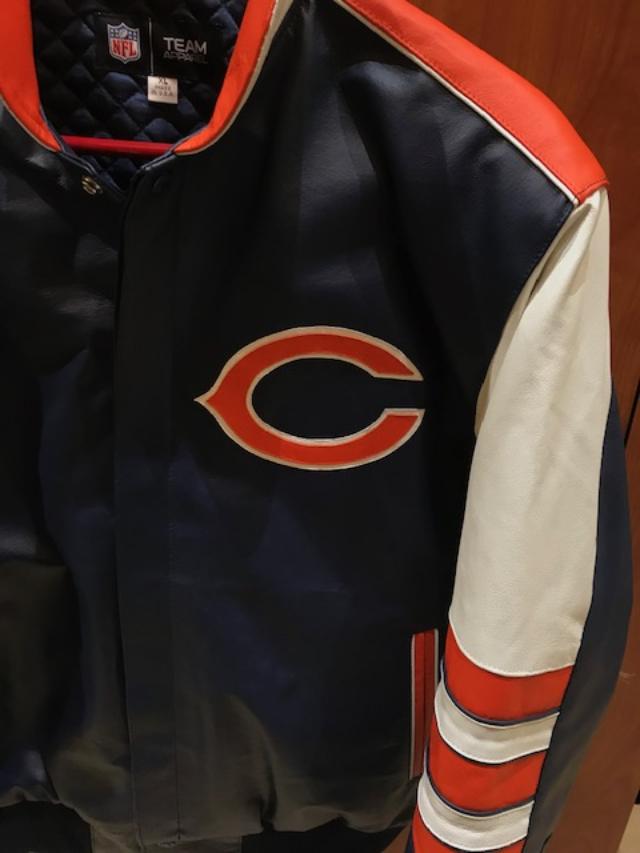 Chicago Bears All Leather Jacket (S-XL) At The Mister Shop Since 1948