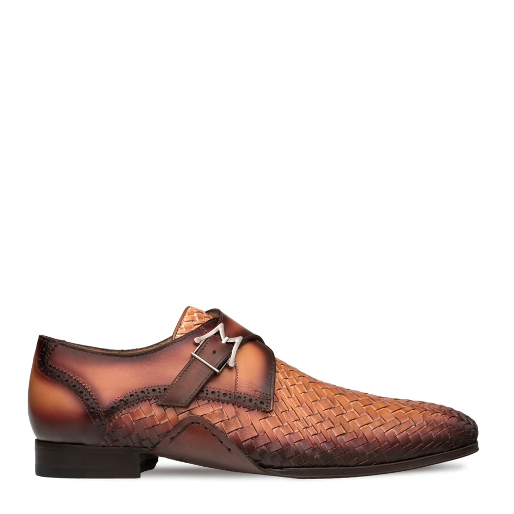 MEZLAN WOVEN LEATHER MONK STRAP SHOE S20271 At The Mister  display picture 3