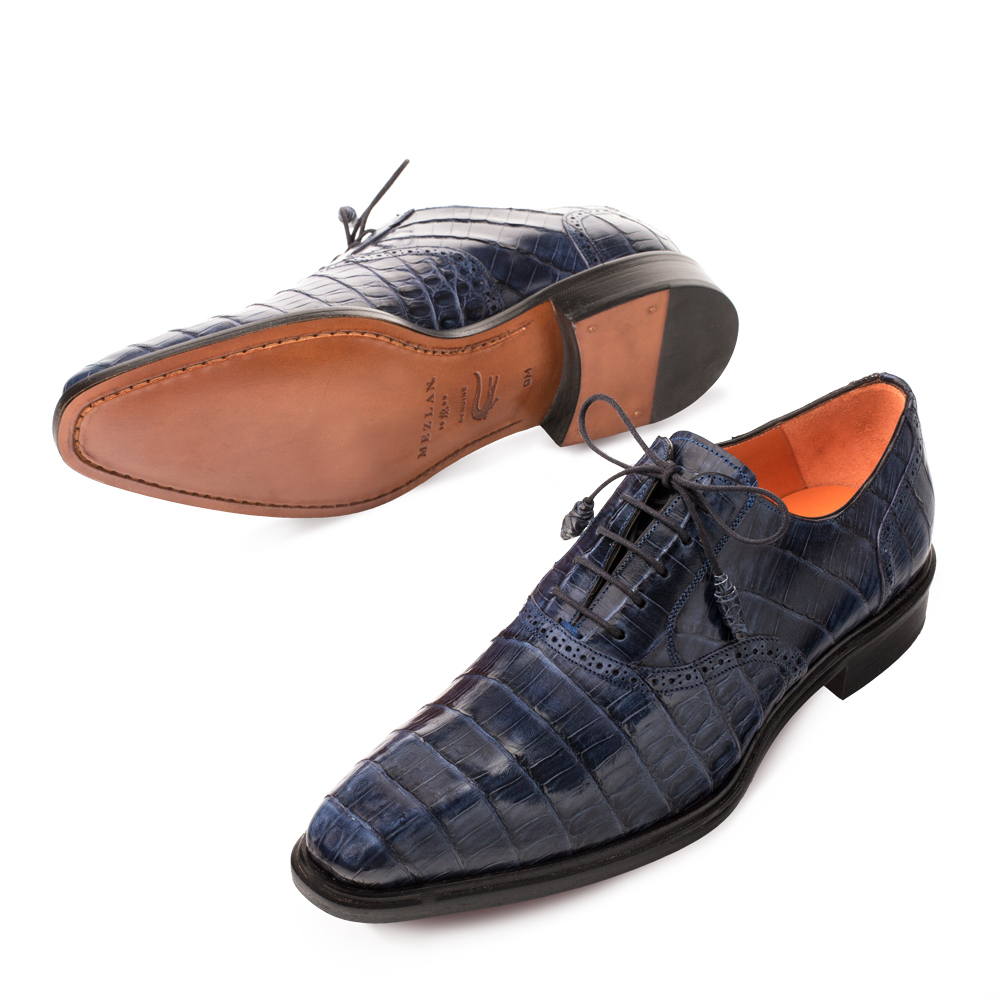 Mezlan Lupo Crocodile Lace Up Shoe 14498-F At The Mister Shop Since 1948