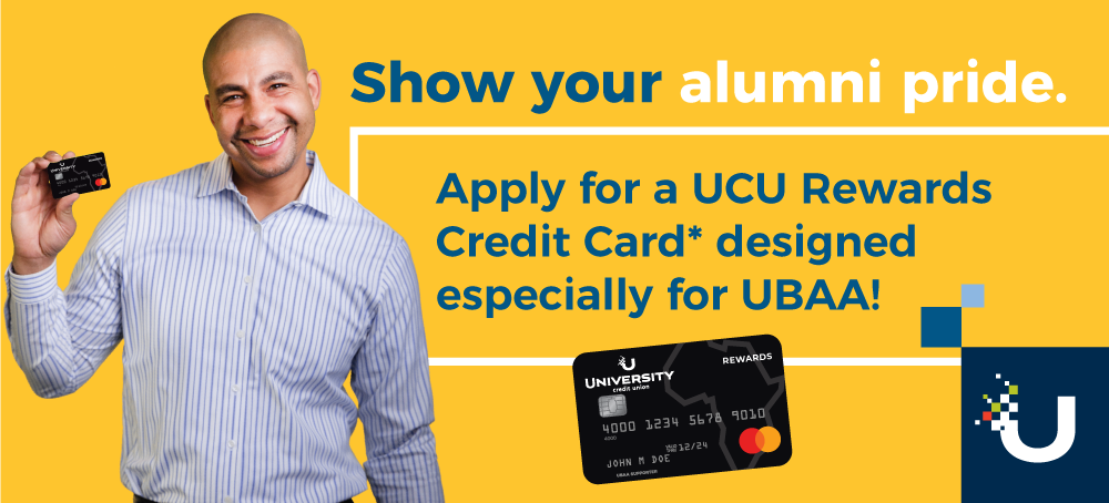 Show Your UBAA Pride with UCU Rewards Card 