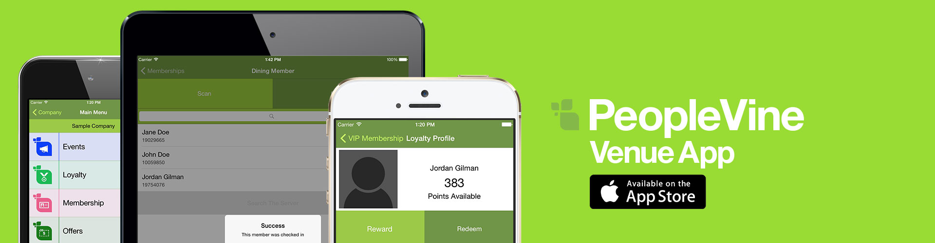 Download the PeopleVine Venue App