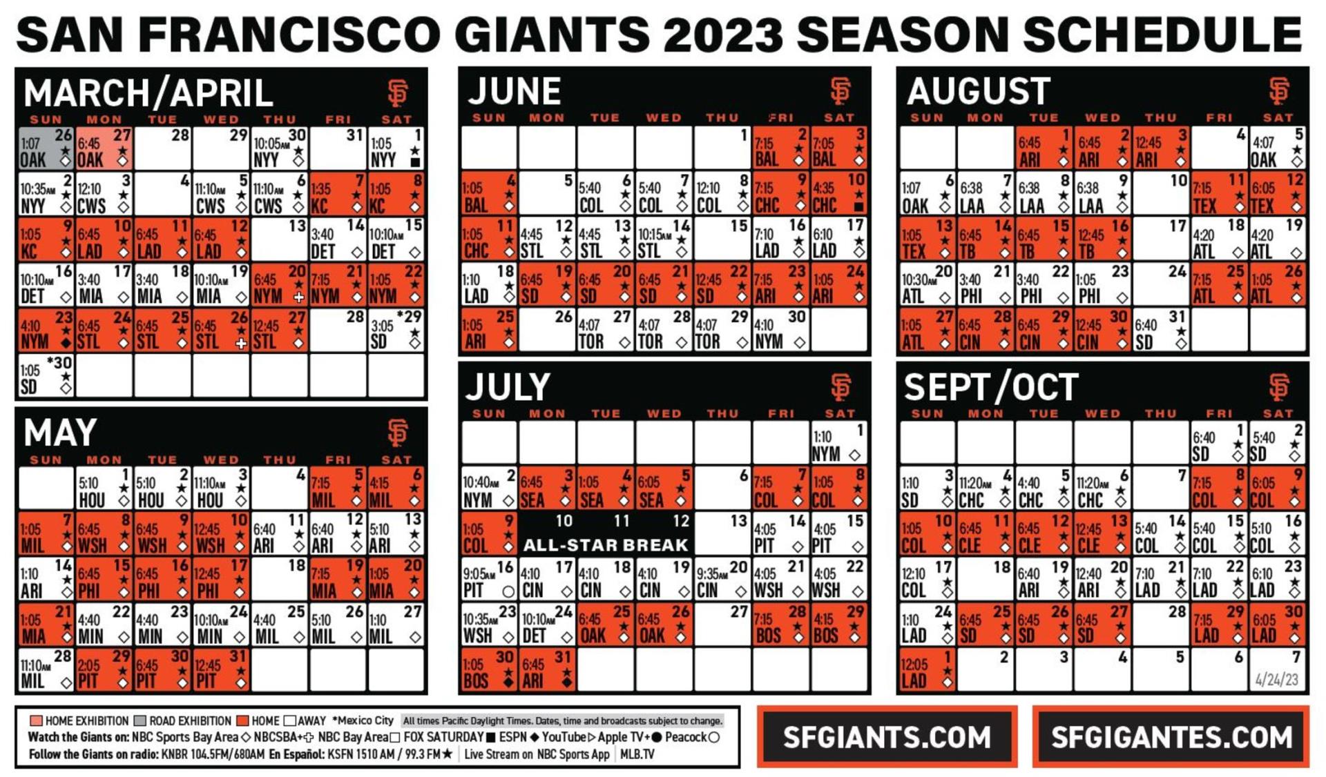 San Francisco Giants Season Preview: Schedule, How to Stream Season