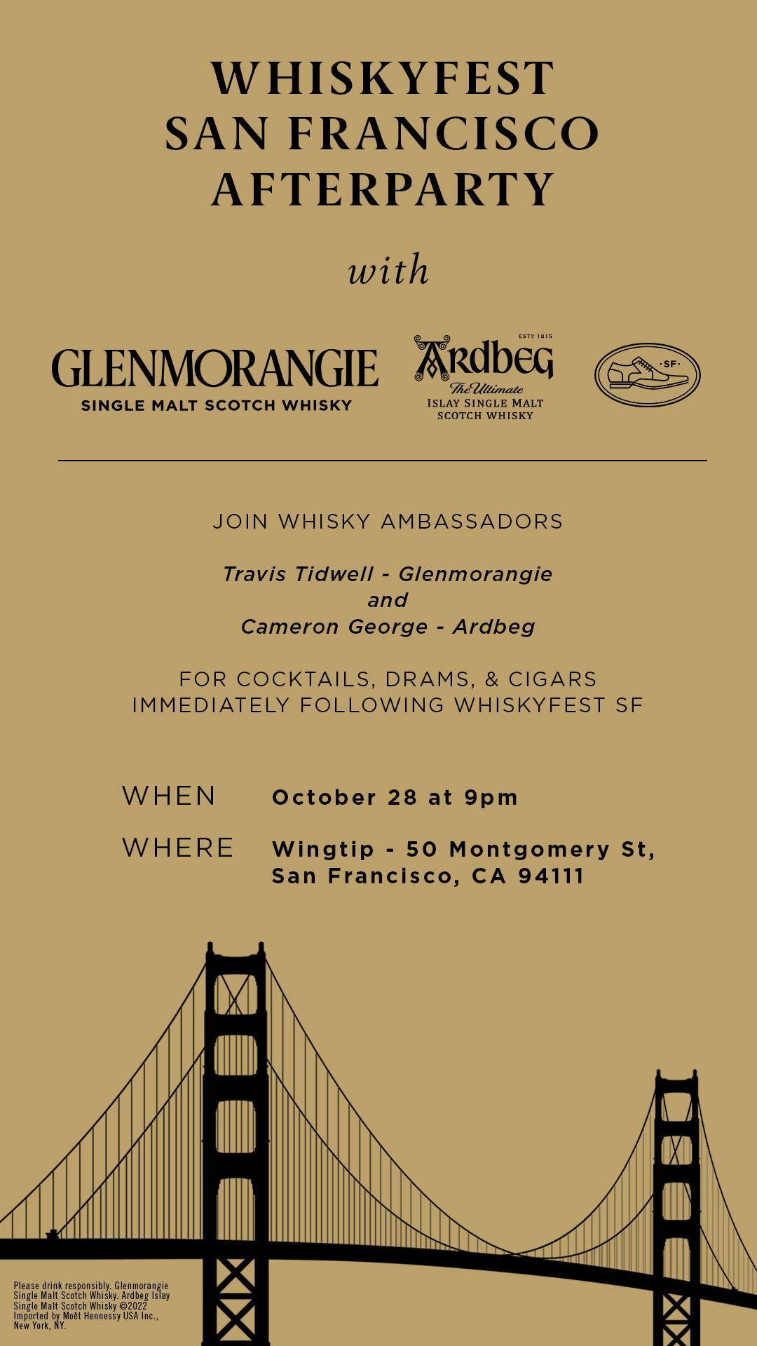 WhiskyFest San Francisco After Party Feat. Glenmorangie + Ardbeg