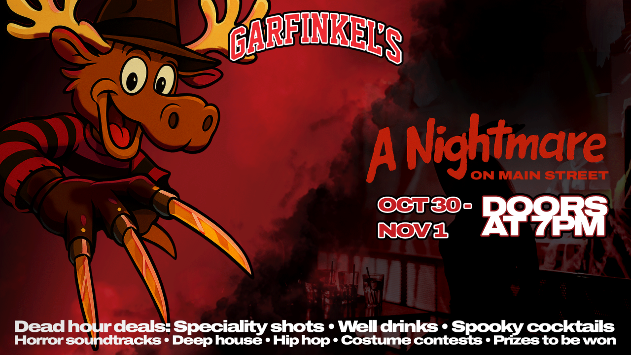 Garfinkels Presents - A Nightmare on Main Street