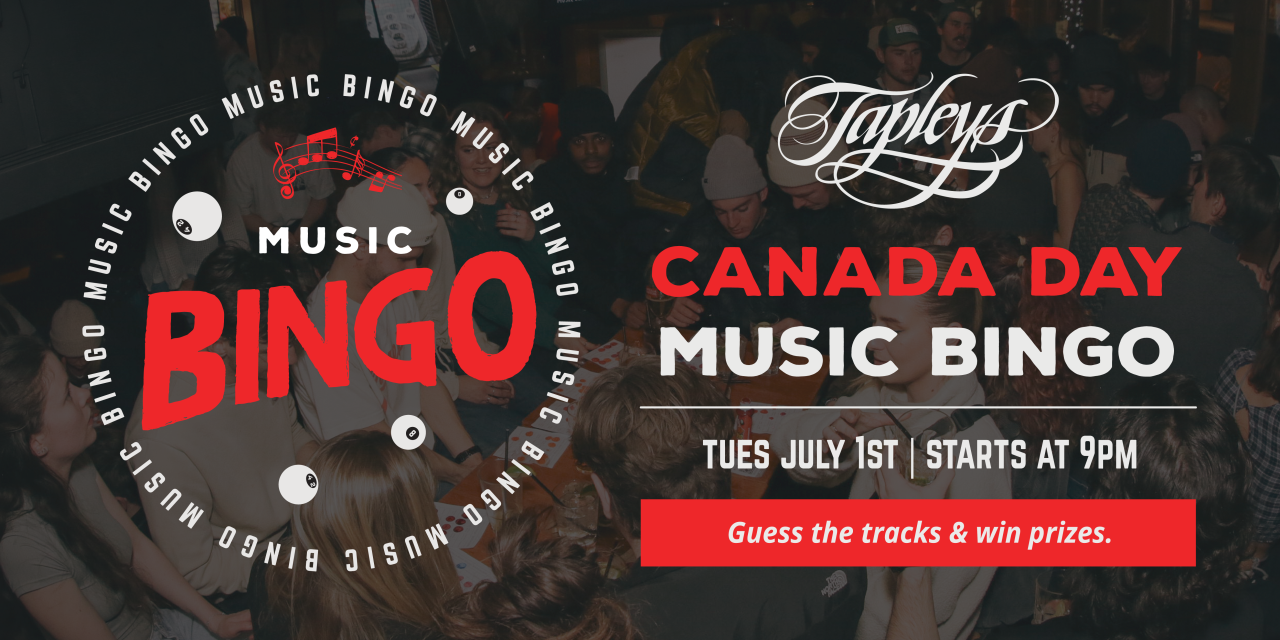 Bingo - Tapley's Pub Canada Day Edition