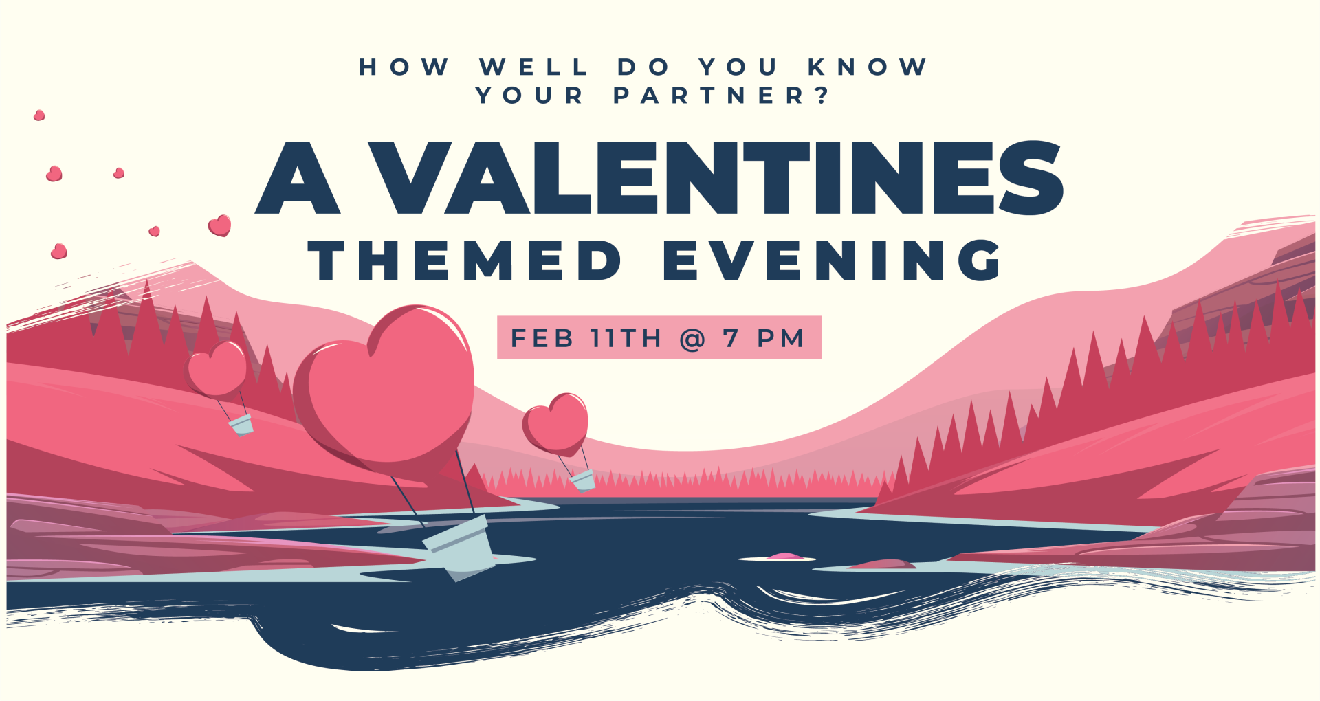 A VALENTINE'S THEMED EVENING at Deep Cove Brewery featuring Kaboom Atomic!