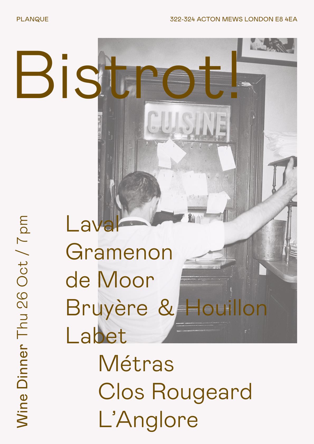 Wine Dinner: Bistrot