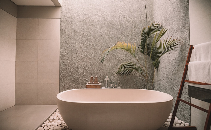 Serene bathtub in a natural‑light bathroom