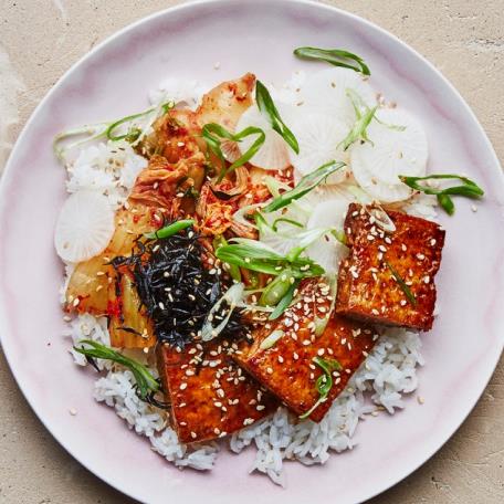 Crispy Tofu with Maple-Soy Glaze