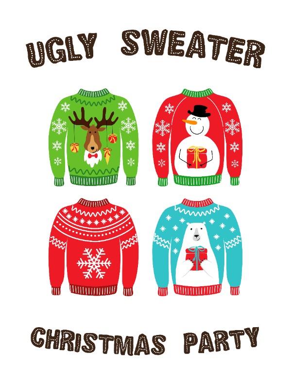 Adult Ugly Sweater Christmas Party