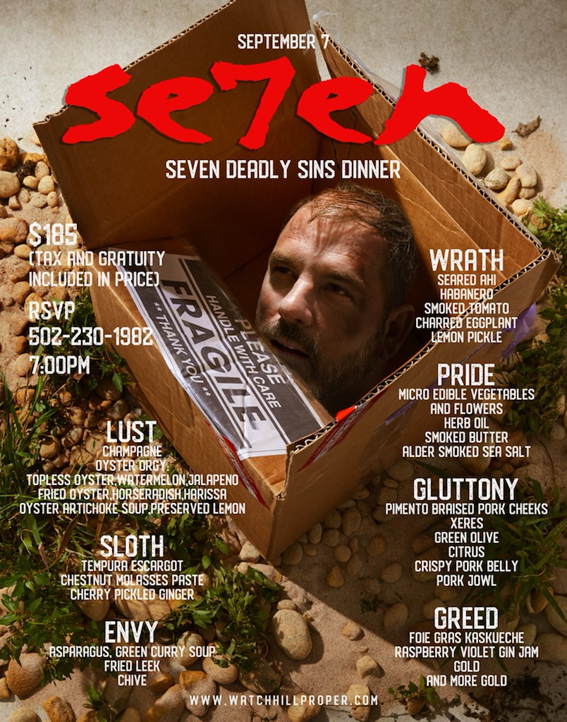 Michael Crouch Presents: Seven Deadly Sins Dinner
