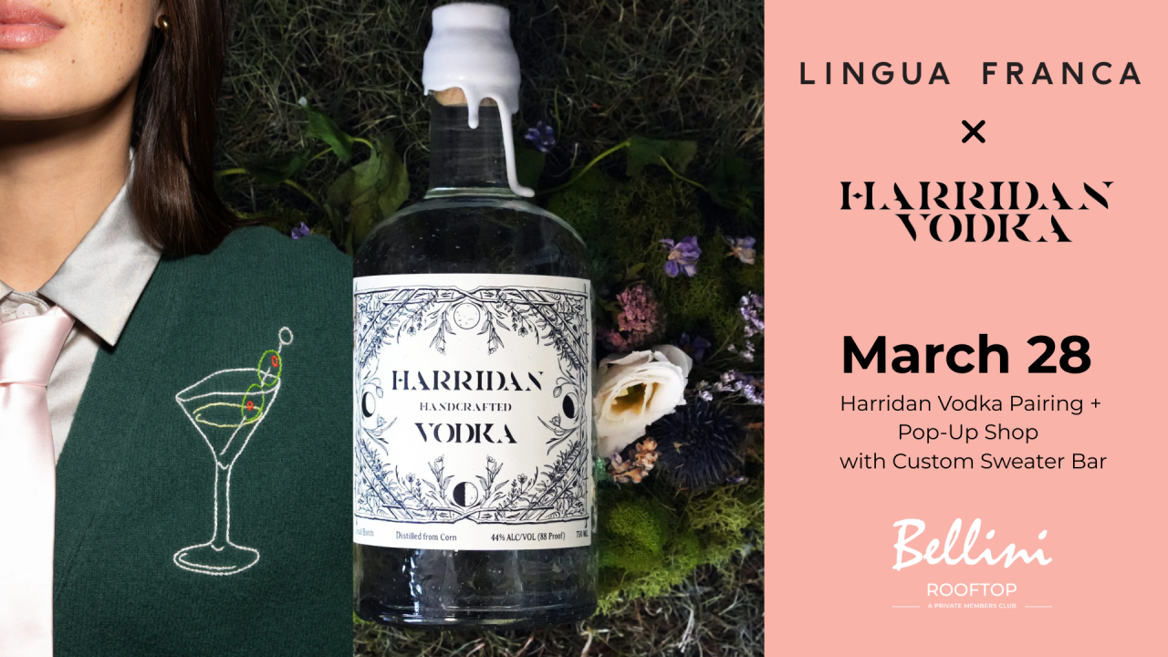 Well Dressed, Well Stirred: Harridan Vodka x Lingua Franca at Bellini Rooftop
