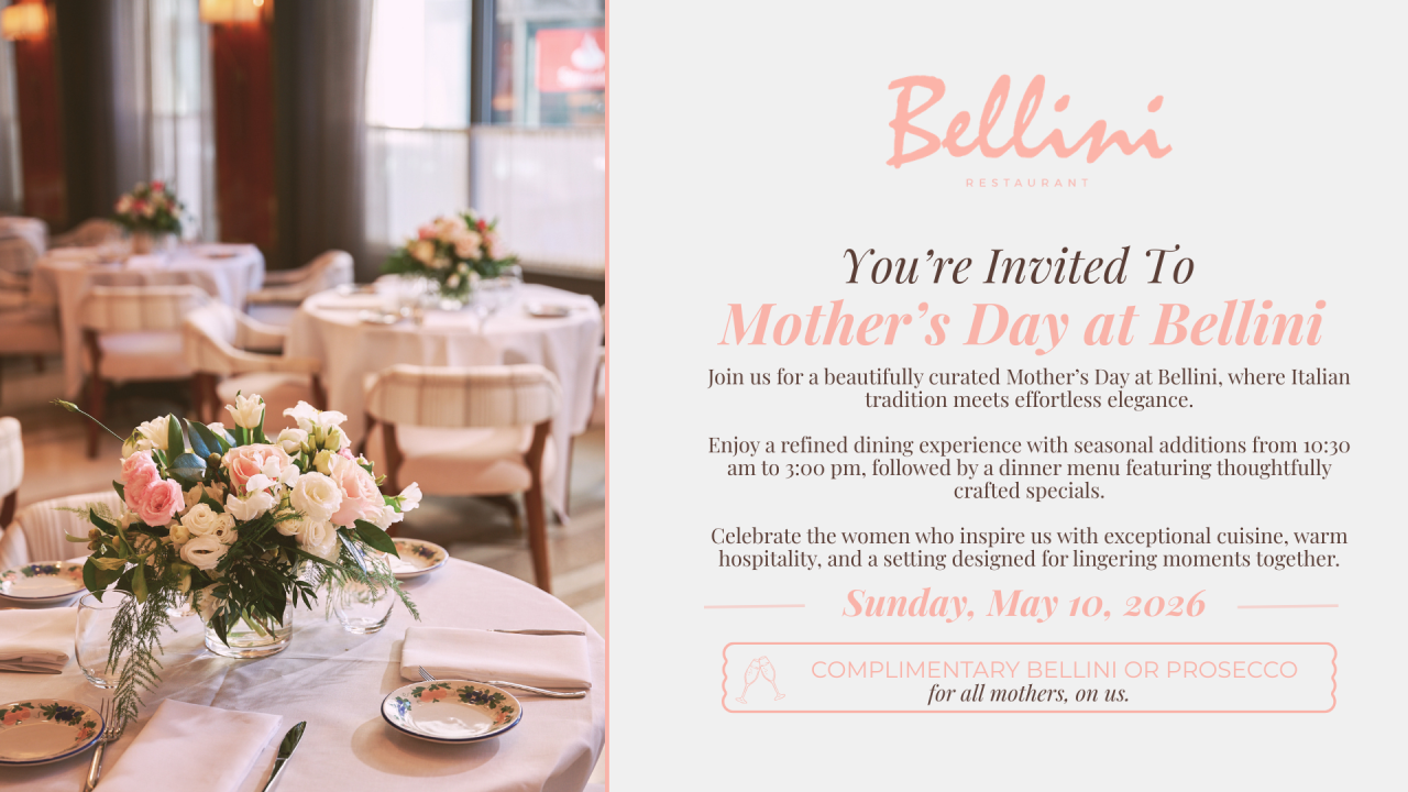 Celebrate Mother's Day at Bellini Providence