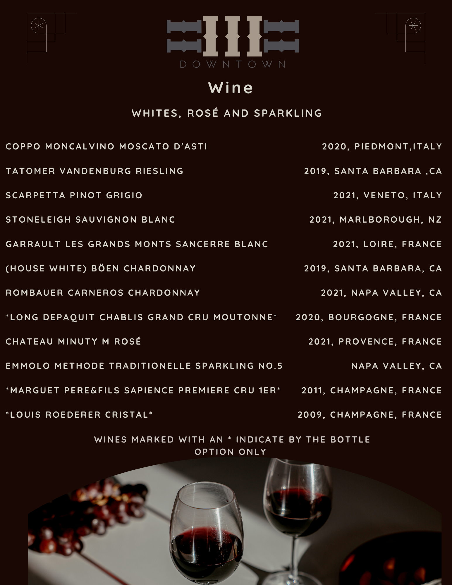 Wine Whites, Rose, Sparkling