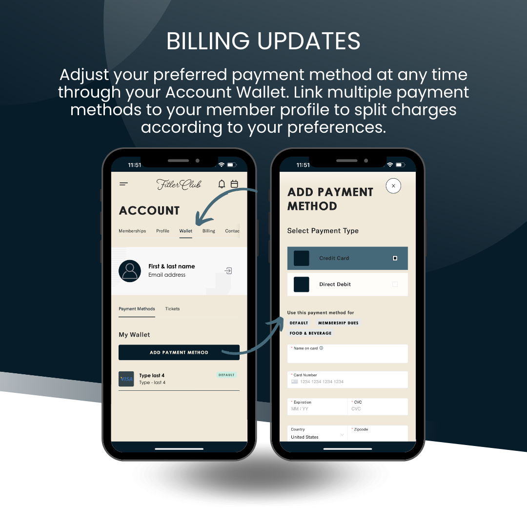 How to update your payment methods