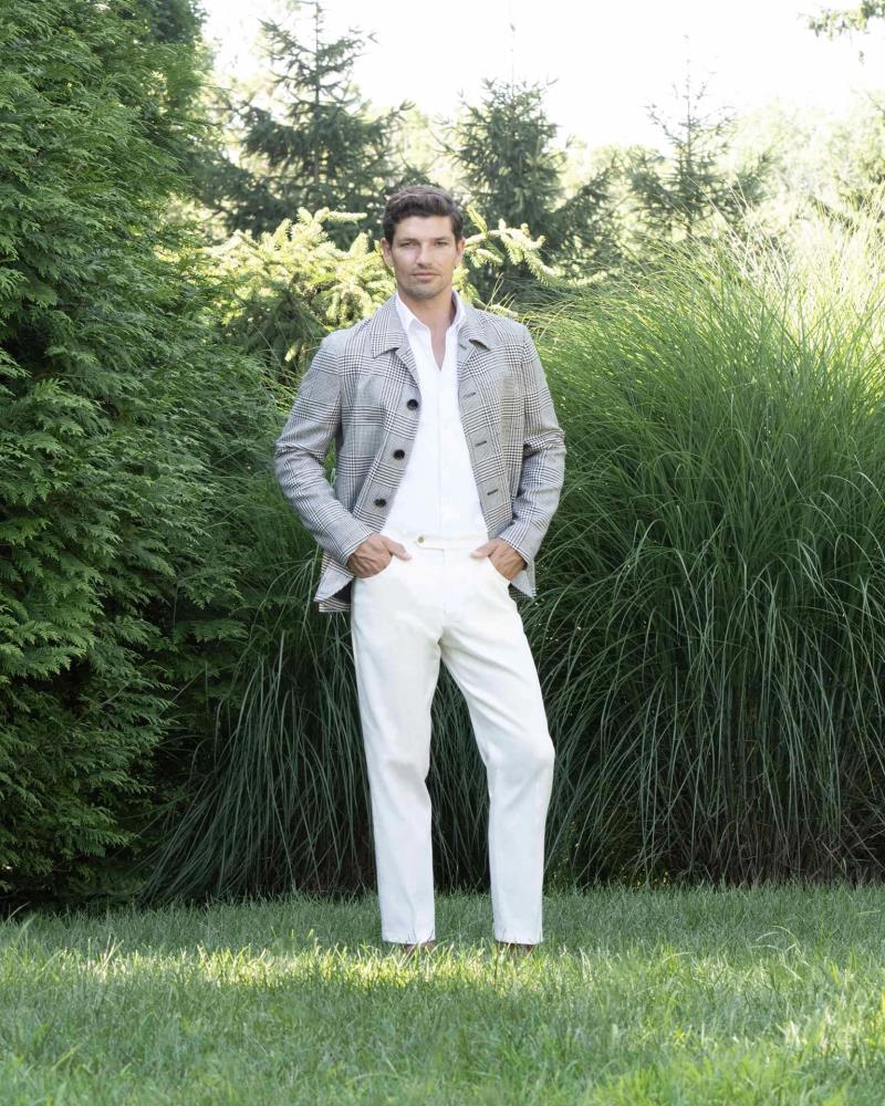 Zanella Parker Seersucker Trouser