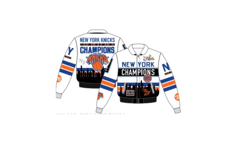 2026 New York Knicks Championship All Lambskin Leather Jacket