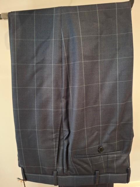 Zanella Devon Flat front Plaid Trouser
