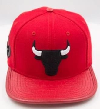 Pro Standard Chicago Chicago Bulls Logo Leather Strap Back