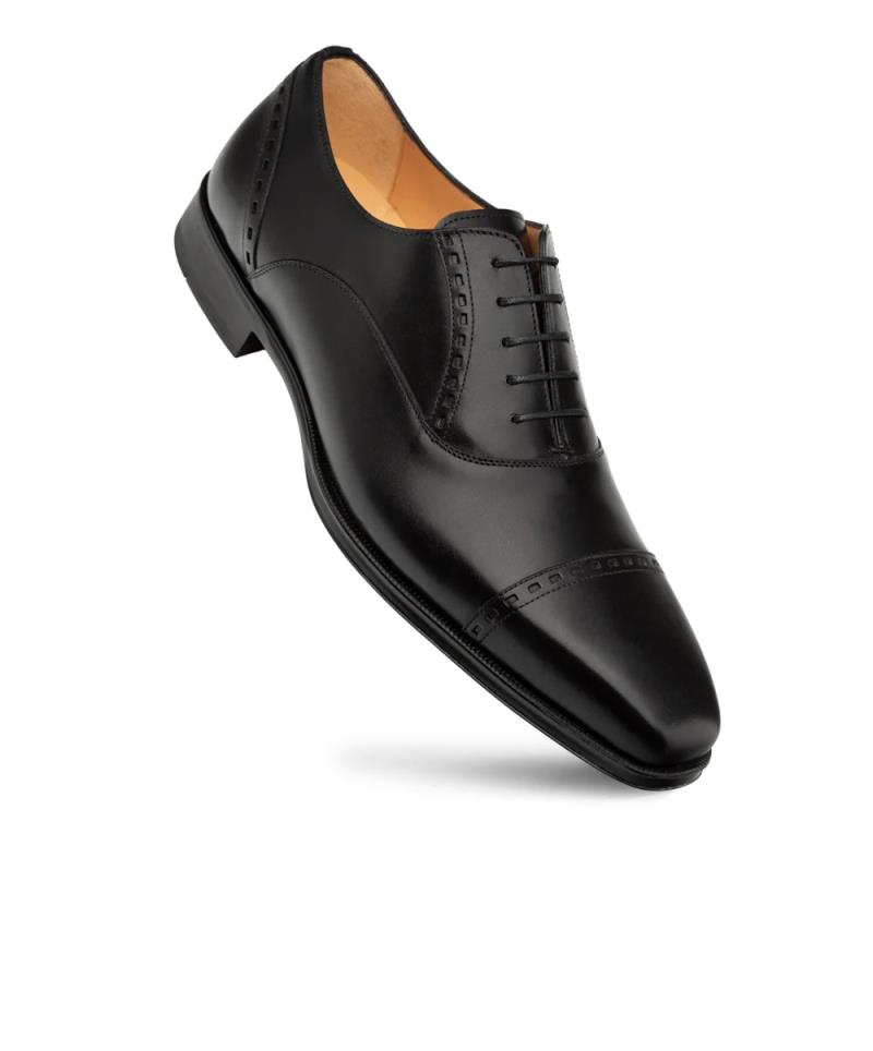 Mezlan Amaro Leather Captoe Rubber Oxford Shoe