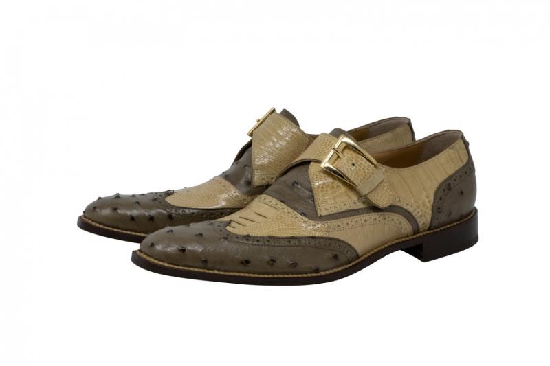 2020 Mauri Corleon Ostrich Single Monk Strap Shoe 3040