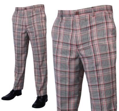 pink plaid pants mens