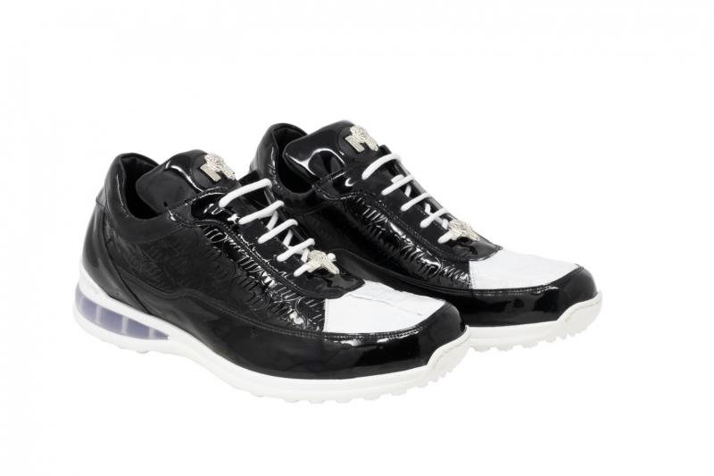 2020 Mauri Bubble Patent Leather Logo Sneaker 8900/2 Black White