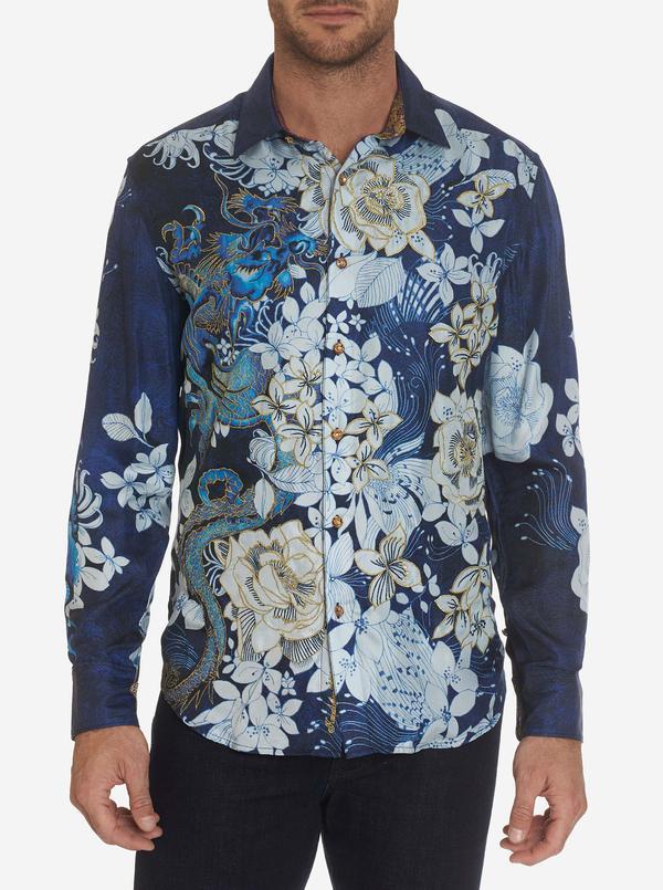 NEW Robert Graham Limited Edition Breeze Of Leibo Silk Sport Shirt 