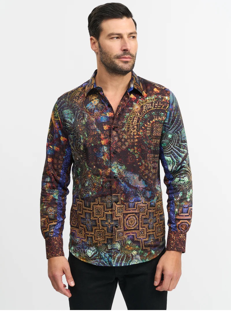 Men's outlet Robert Graham Limited Edition Long Sleeve Button- up Shirt