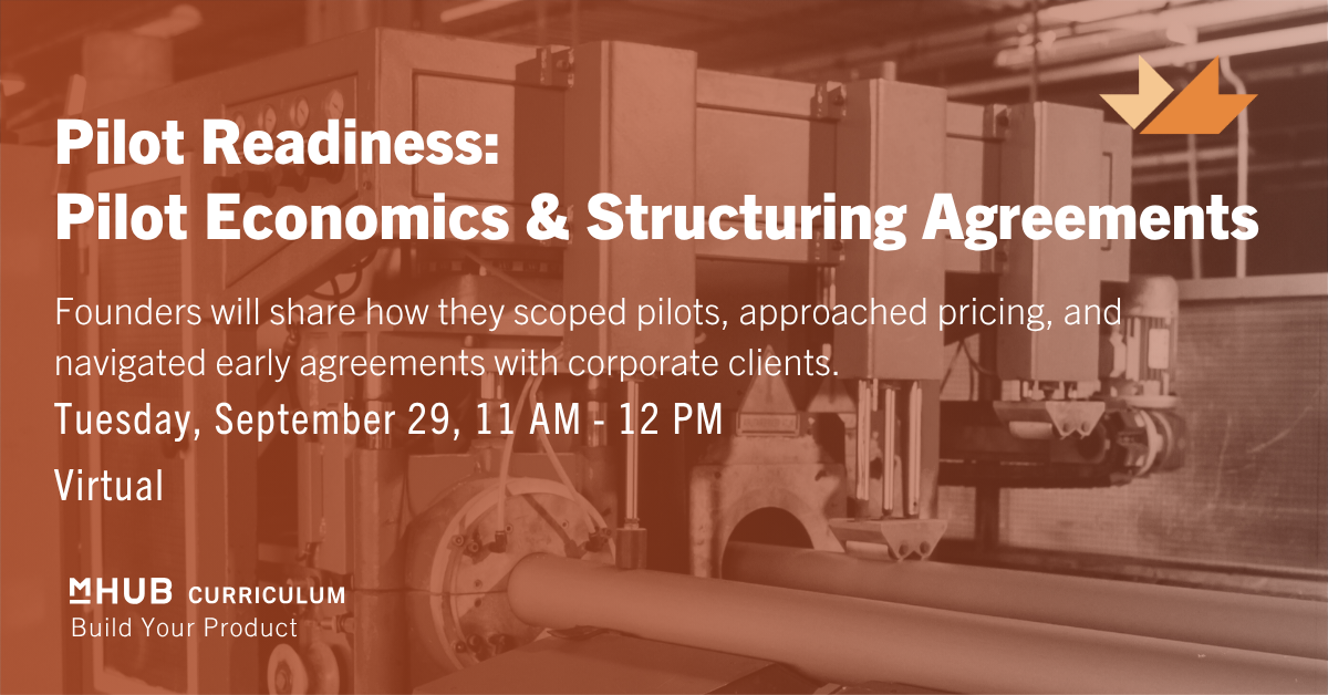 Pilot Readiness - Pilot Economics and Structuring Agreements