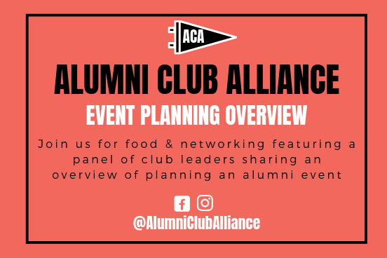 Alumni Club Alliance Event Planning Overview