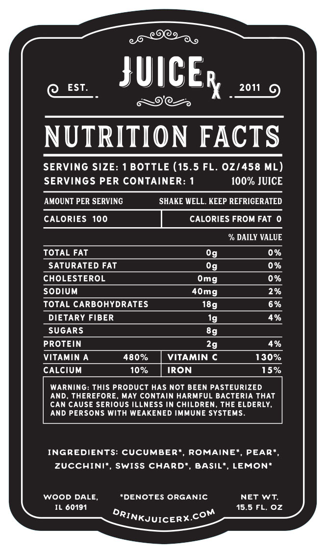 green radiance nutrition facts