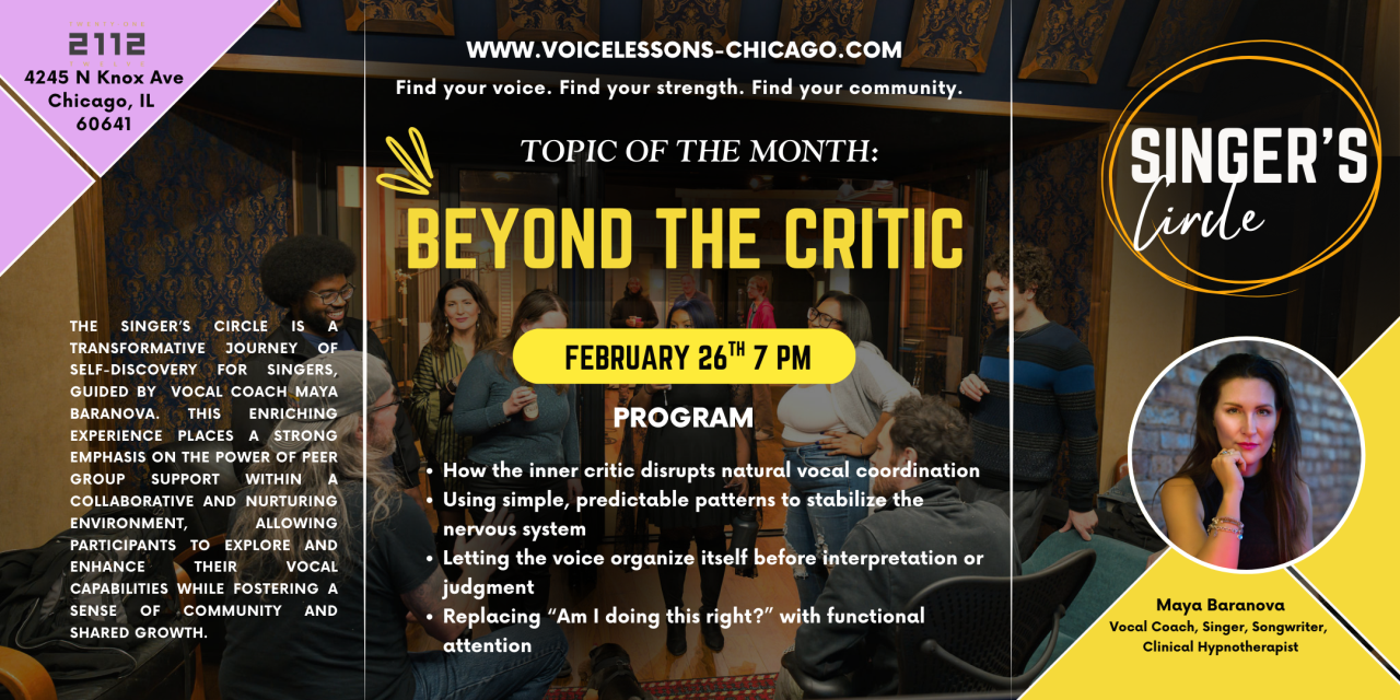 Singer's Circle: Beyond the Critic