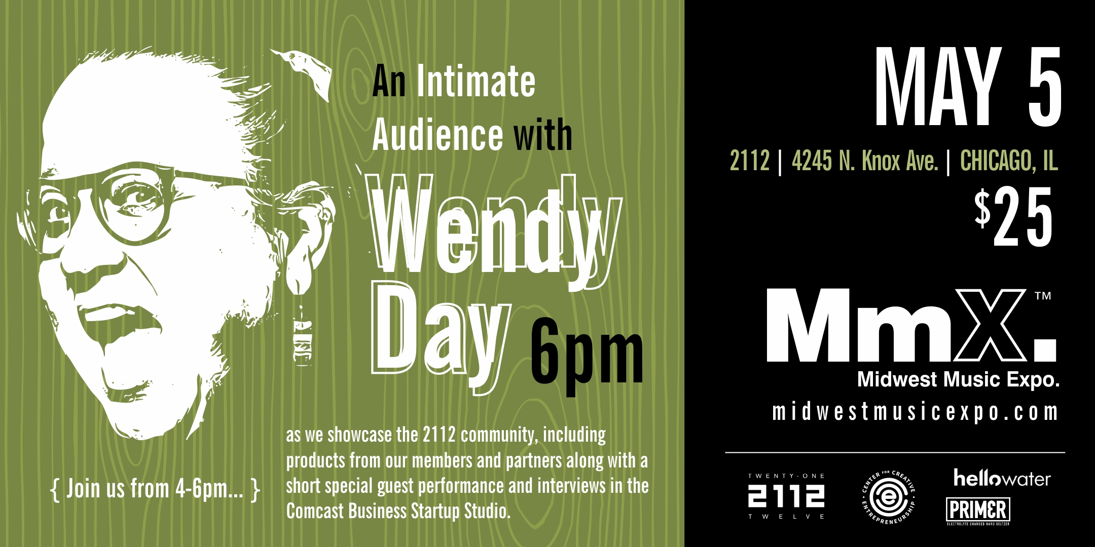 Midwest Music Expo and 2112 Present: An Intimate Audience with Wendy Day