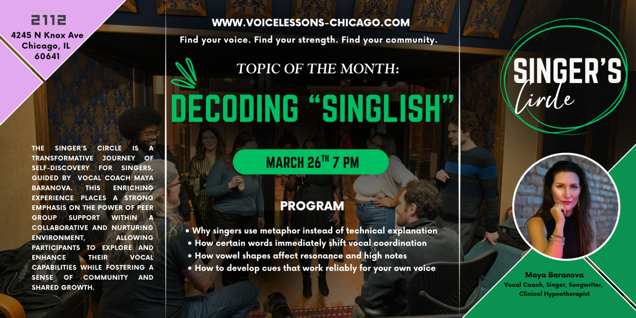 Singer’s Circle: Decoding “Singlish”