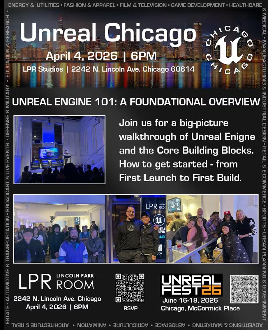 UNREAL ENGINE CHICAGO @ Lincoln Park Room