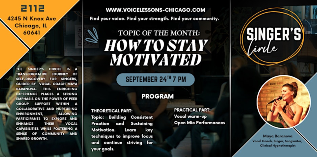 Singer's Circle: How To Stay Motivated