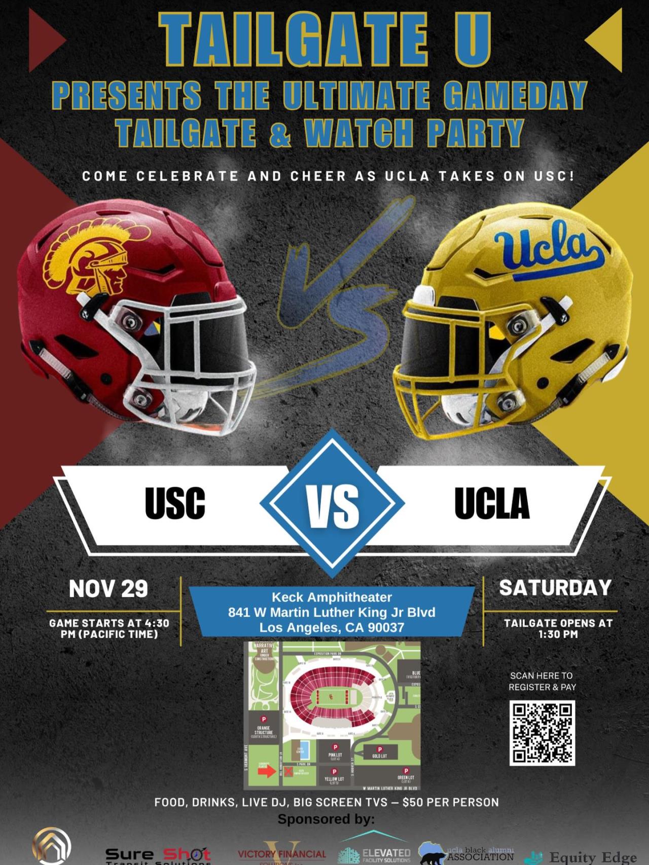 Crosstown Rivalry Game Tailgate and Viewing Party. 
