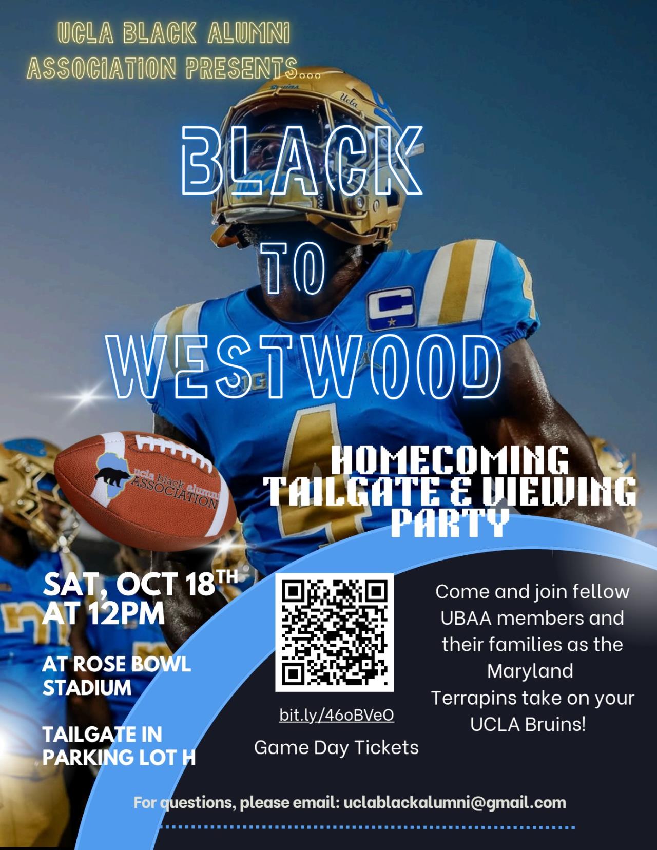Black to Westwood: Homecoming Football Tickets 