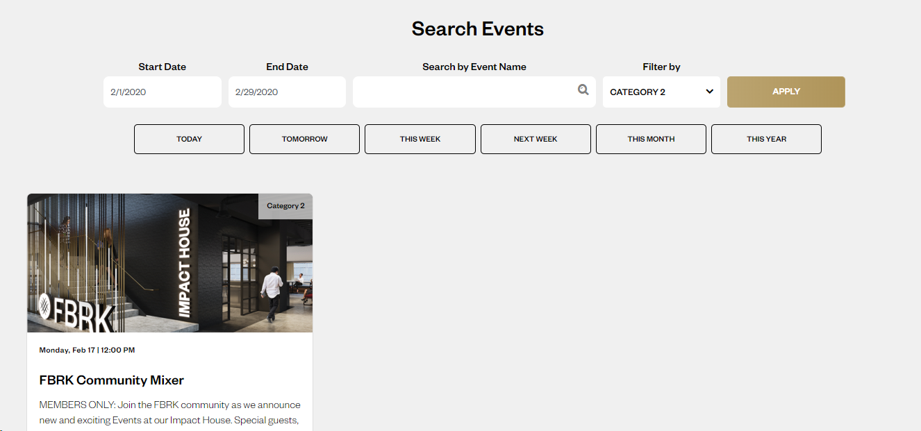 Customize the /events page with HAPI and this Template photo