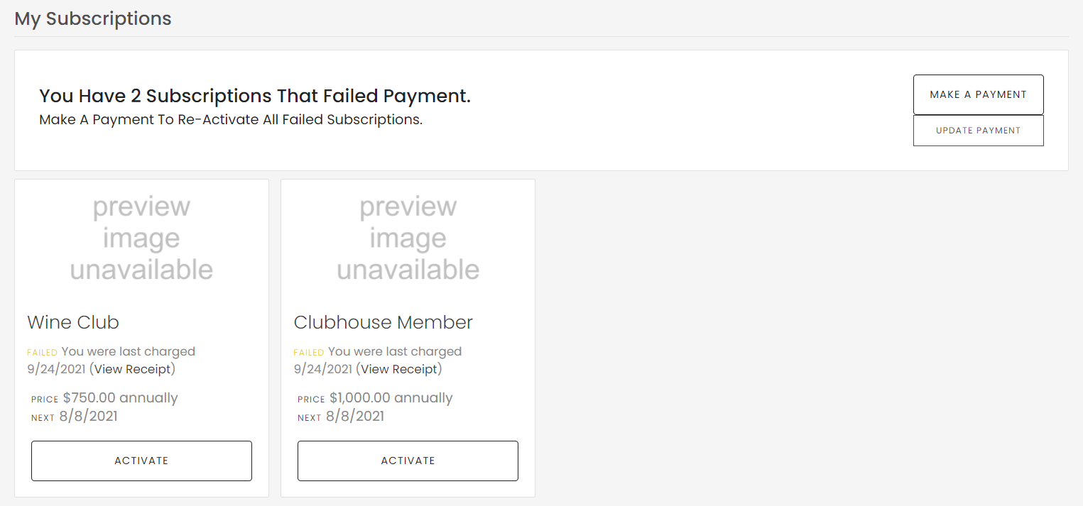Renew Someone's Failed Subscriptions (with add-ons) in One Charge After it Fails photo