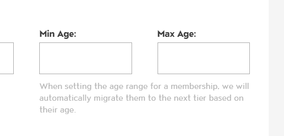 Setup Your Membership Tiers Based on Age photo