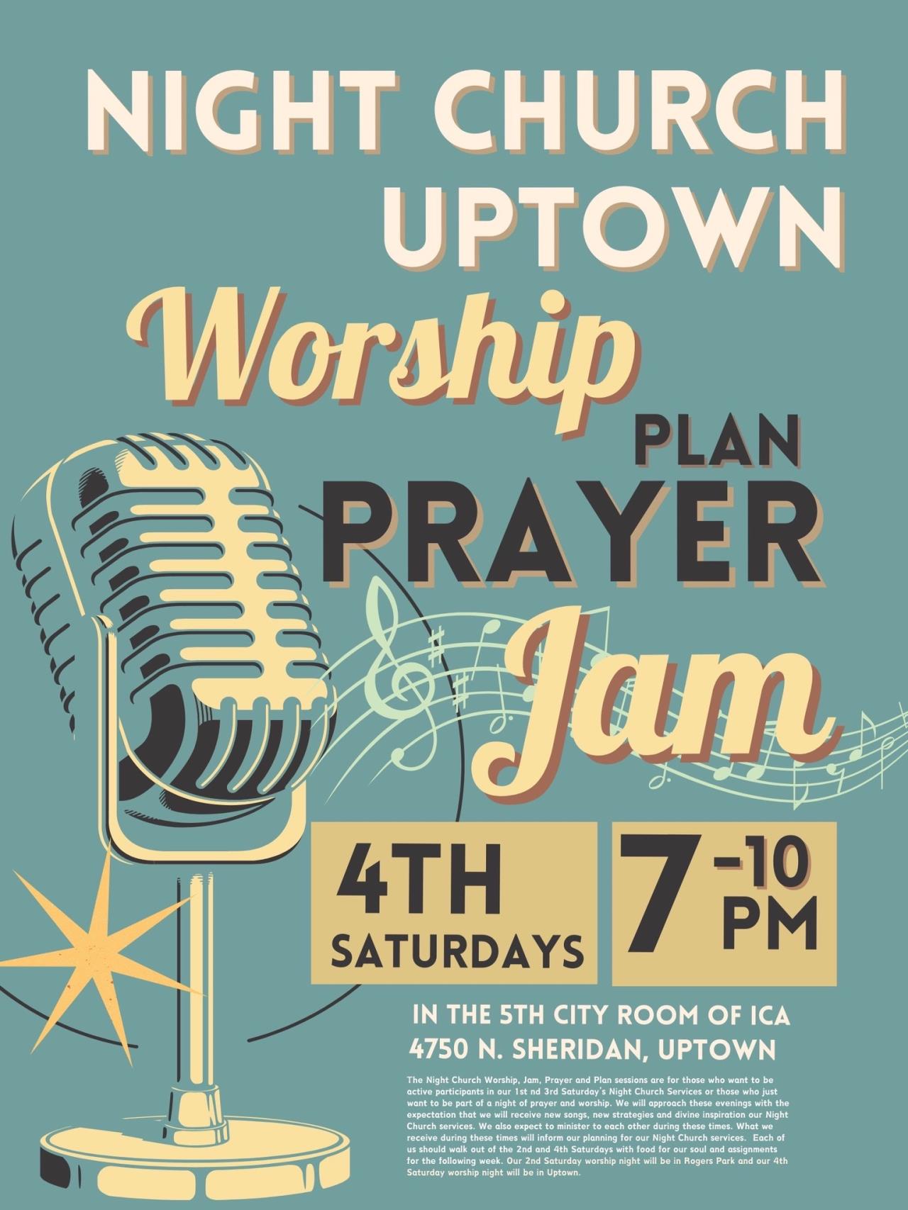 Worship Plan Prayer Jam