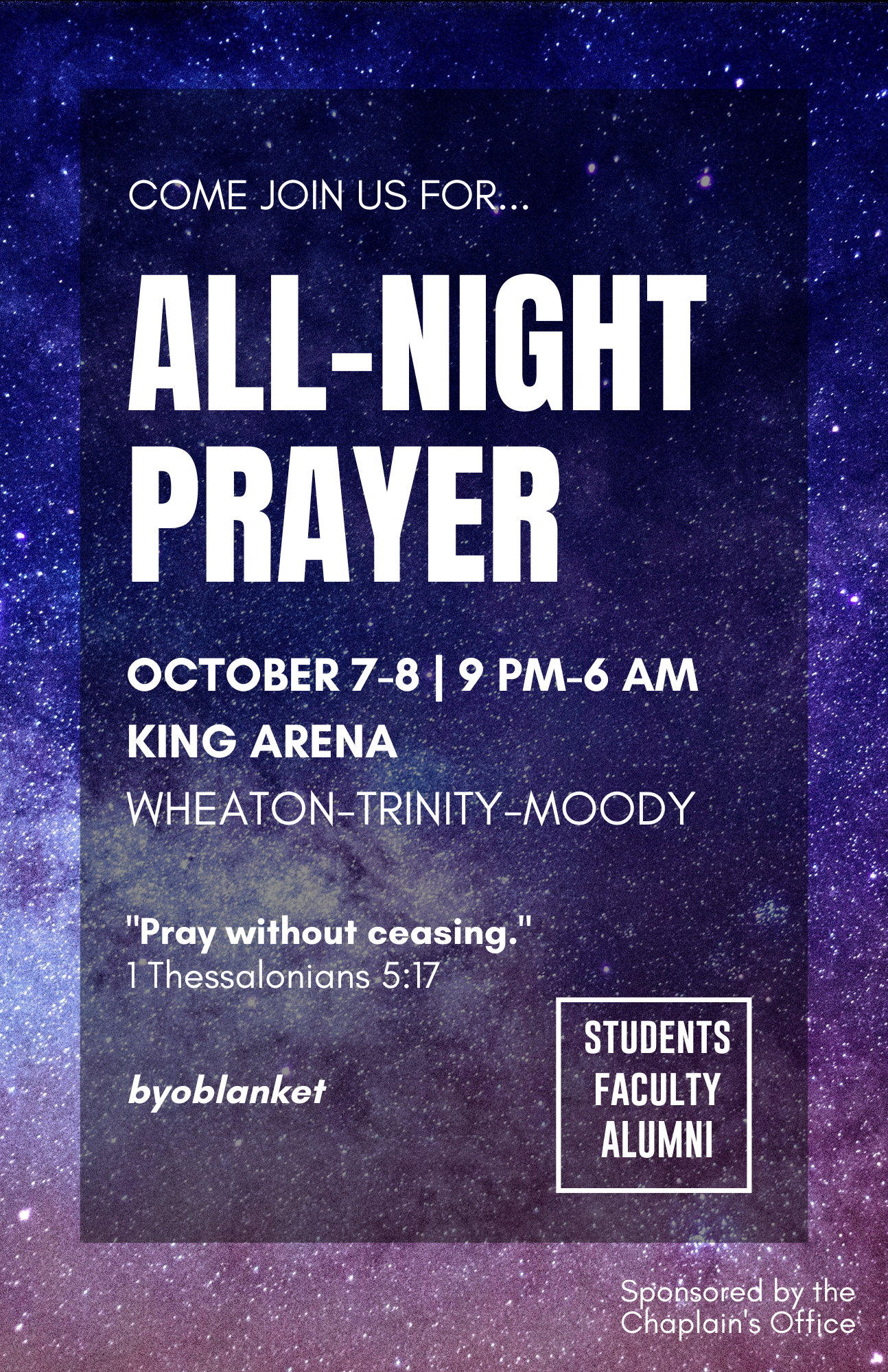 Wheaton College All-Night Prayer Vigil