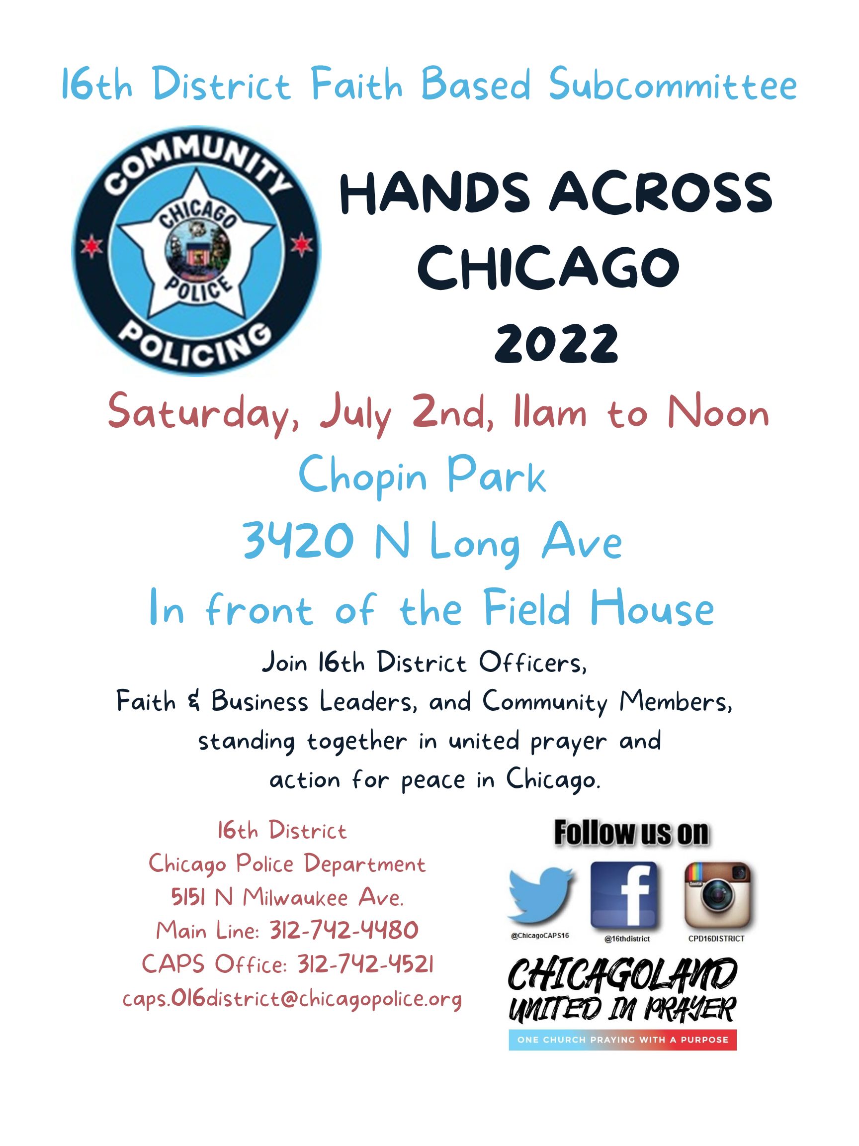 Hands Across Chicago - Chopin Park